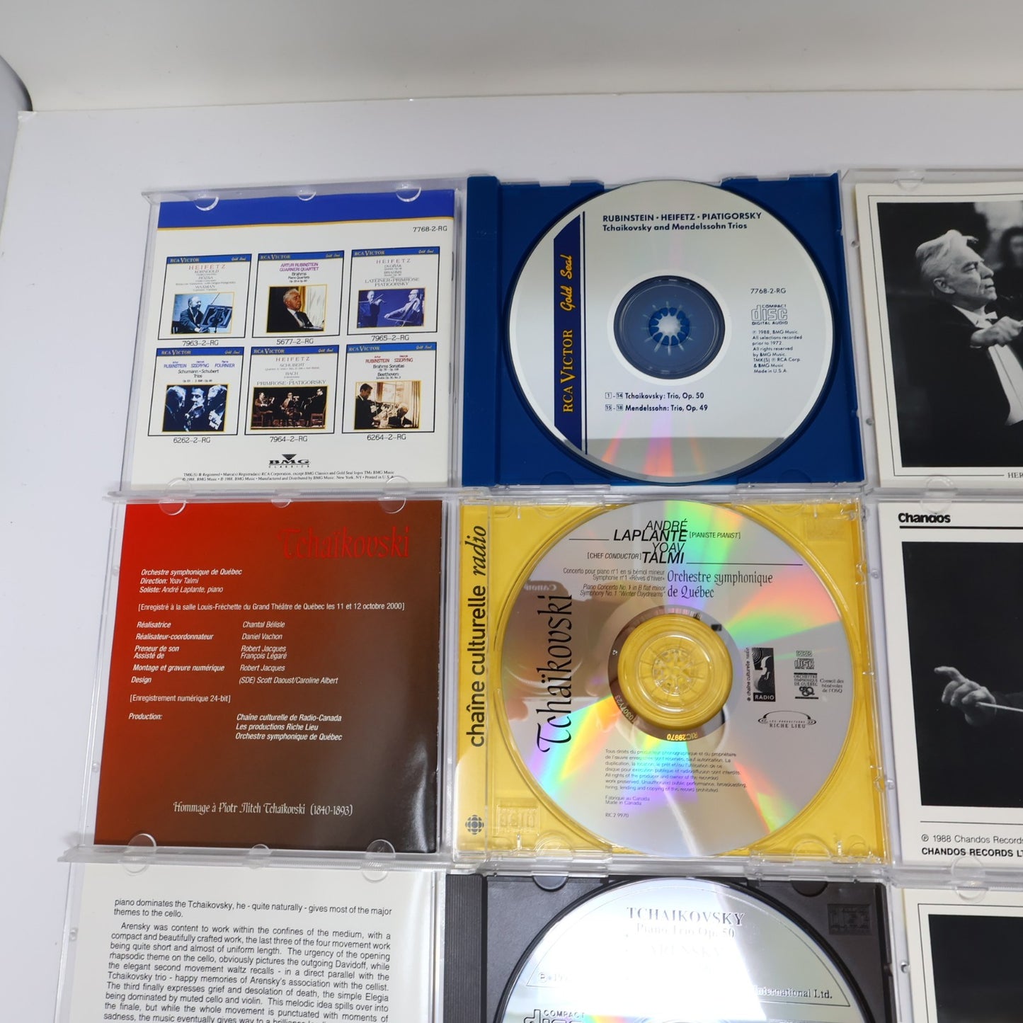 Tchaikovsky 13 CD Lot Sir Georg Solti/Charles Dutoit/Kyung Wha Chung/Jansons