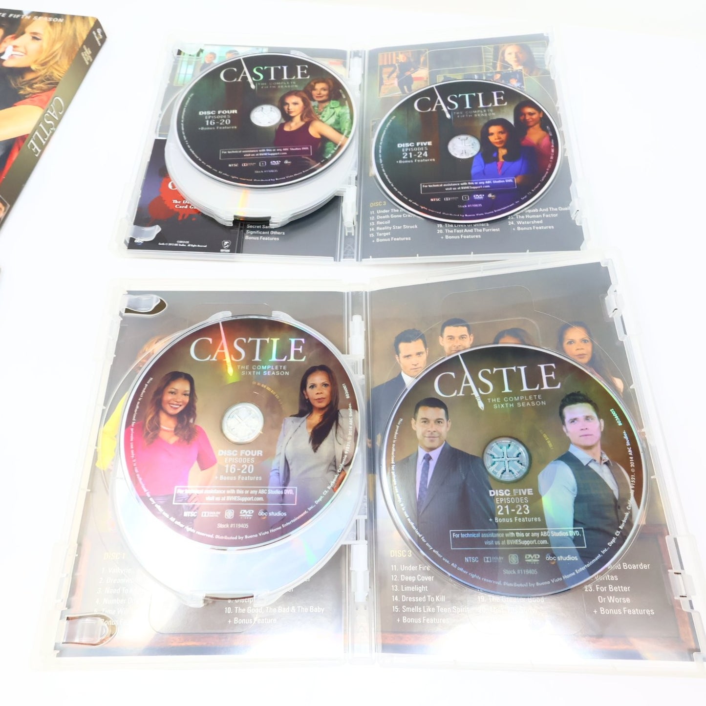 Castle 6 DVD Lot Seasons #1-6 2009-2014 Stana Katic Nathan Fillion NTSC Region 1