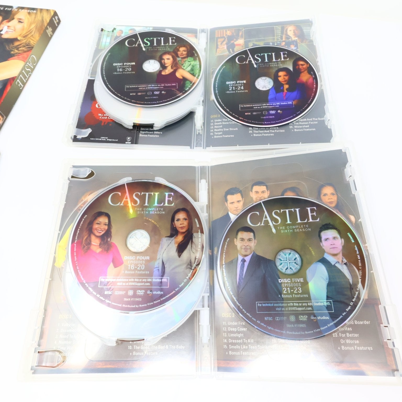 Castle 6 DVD Lot Seasons #1-6 2009-2014 Stana Katic Nathan Fillion NTSC Region 1