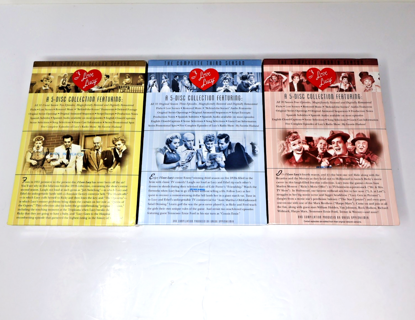 I Love Lucy Seasons #2-3-4 DVD Lot Factory Sealed NTSC Like New Lucille Ball