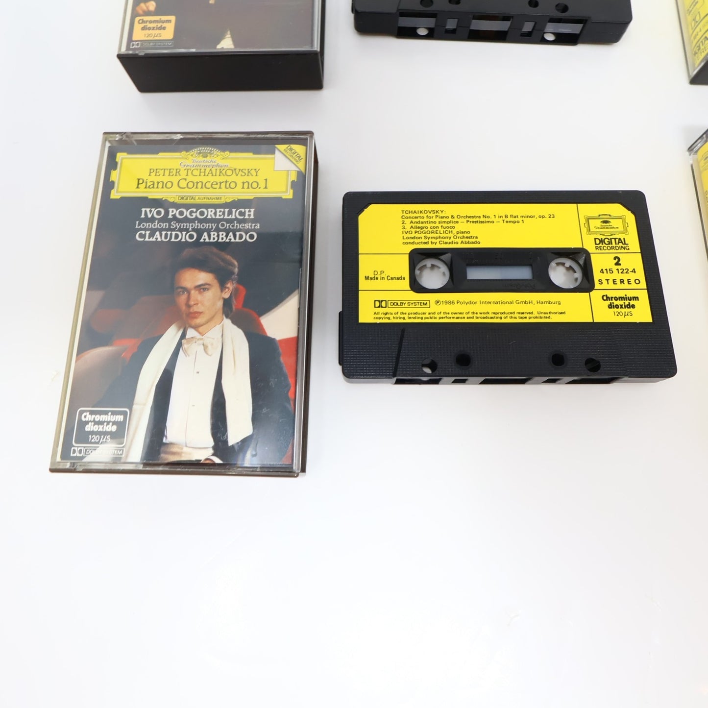 Tchaikovsky 10 Cassettes Lot Järvi/Abbado/Giulini/Karajan/Dutoit/Mehta/Muti