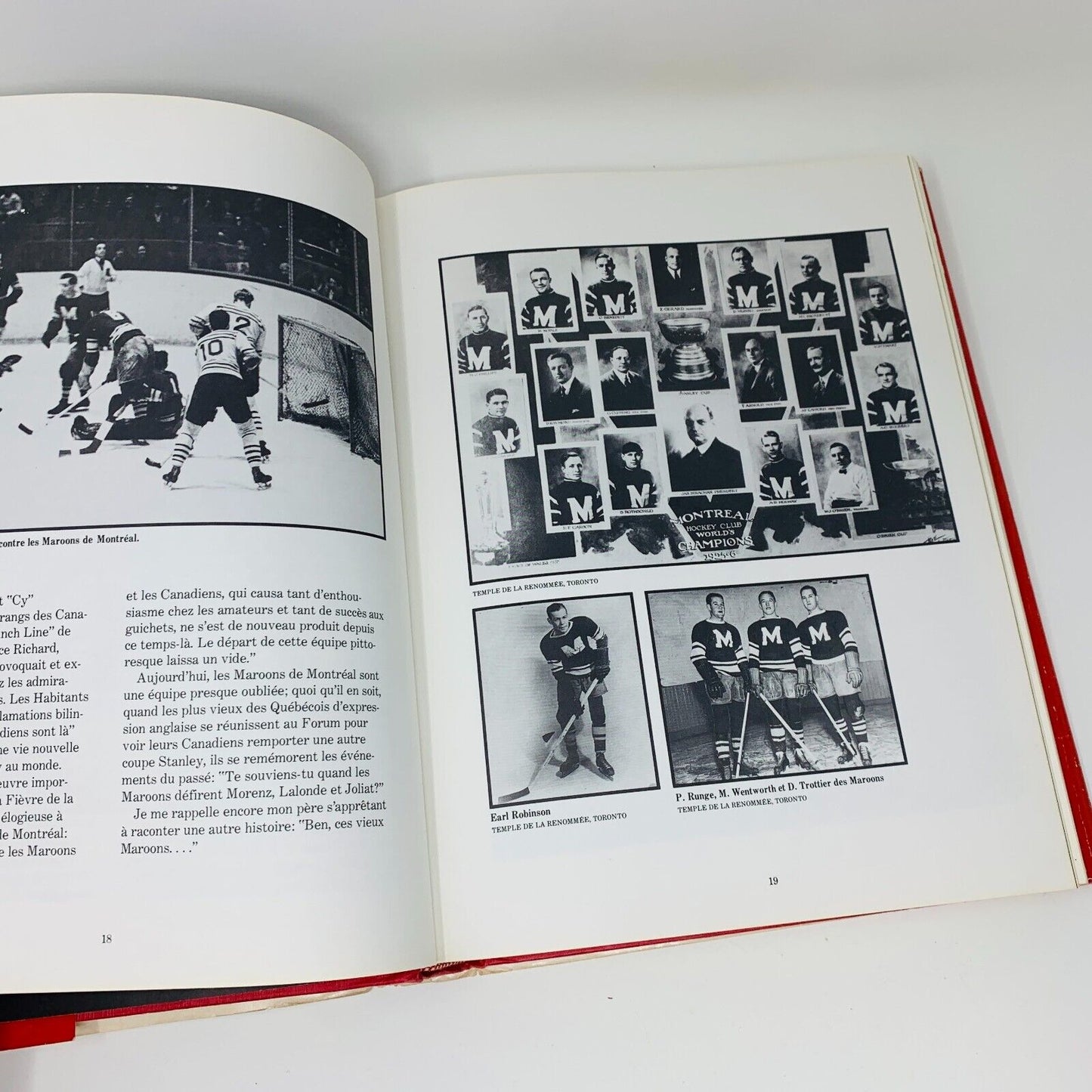 1981 Les Canadiens de Montréal Une Dynastie de Hockey Signé Claude Mouton Livre