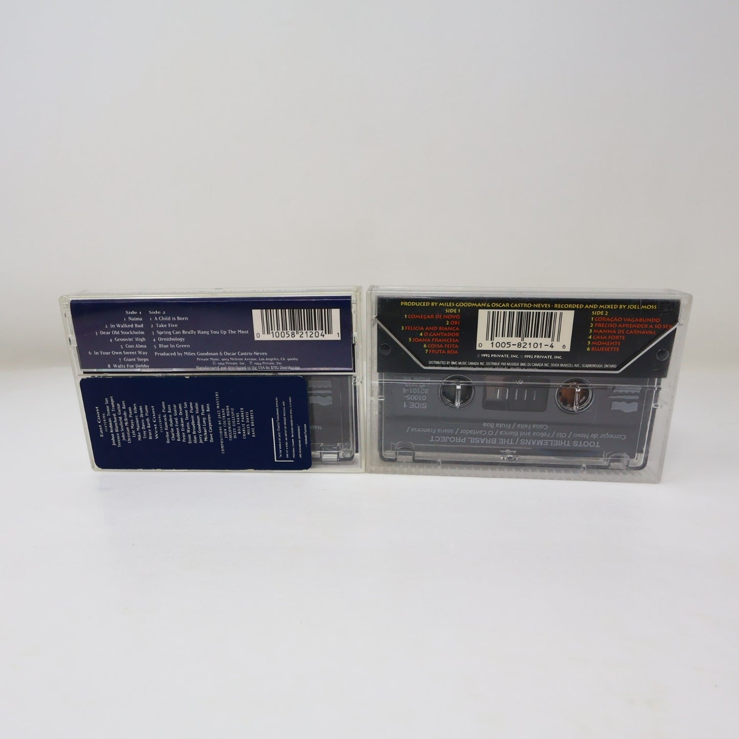 Toots Thielemans 2 Cassettes Lot East Coast West Coast/ The Brasil Project Jazz