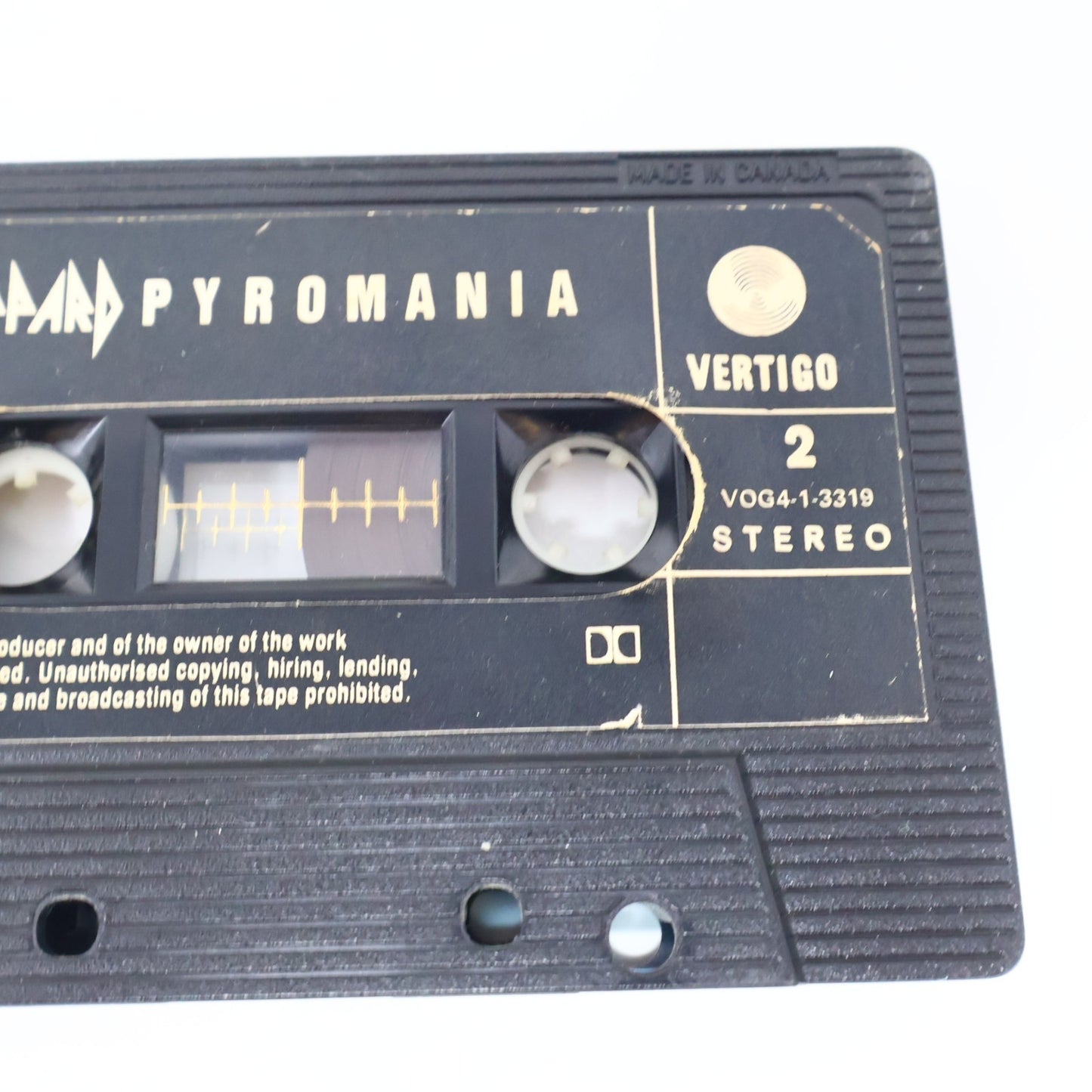 Def Leppard 2 Cassettes Lot Hysteria/Pyromania Vertigo 80s Pour Some Sugar On Me