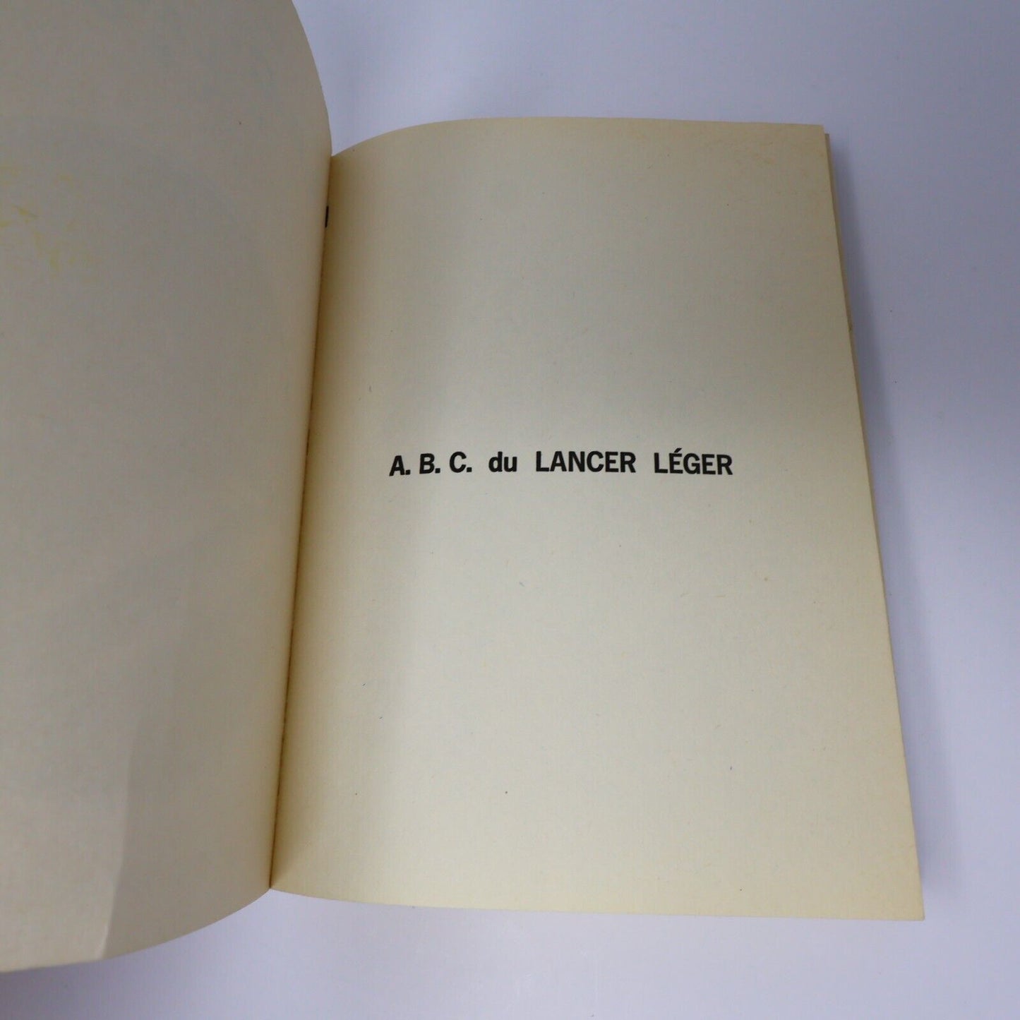 1972 ABC du Lancer Léger de Pierre Lacouche Paperback PB Bornemann Pêche Livre