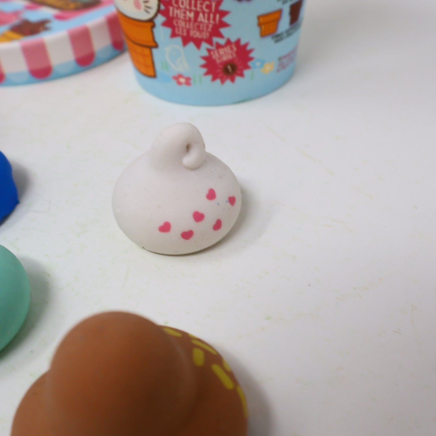 Kitty Cones Erasers Series 1 Miyu Pink Ice Cream with Box 4 Toppings 1 Cone
