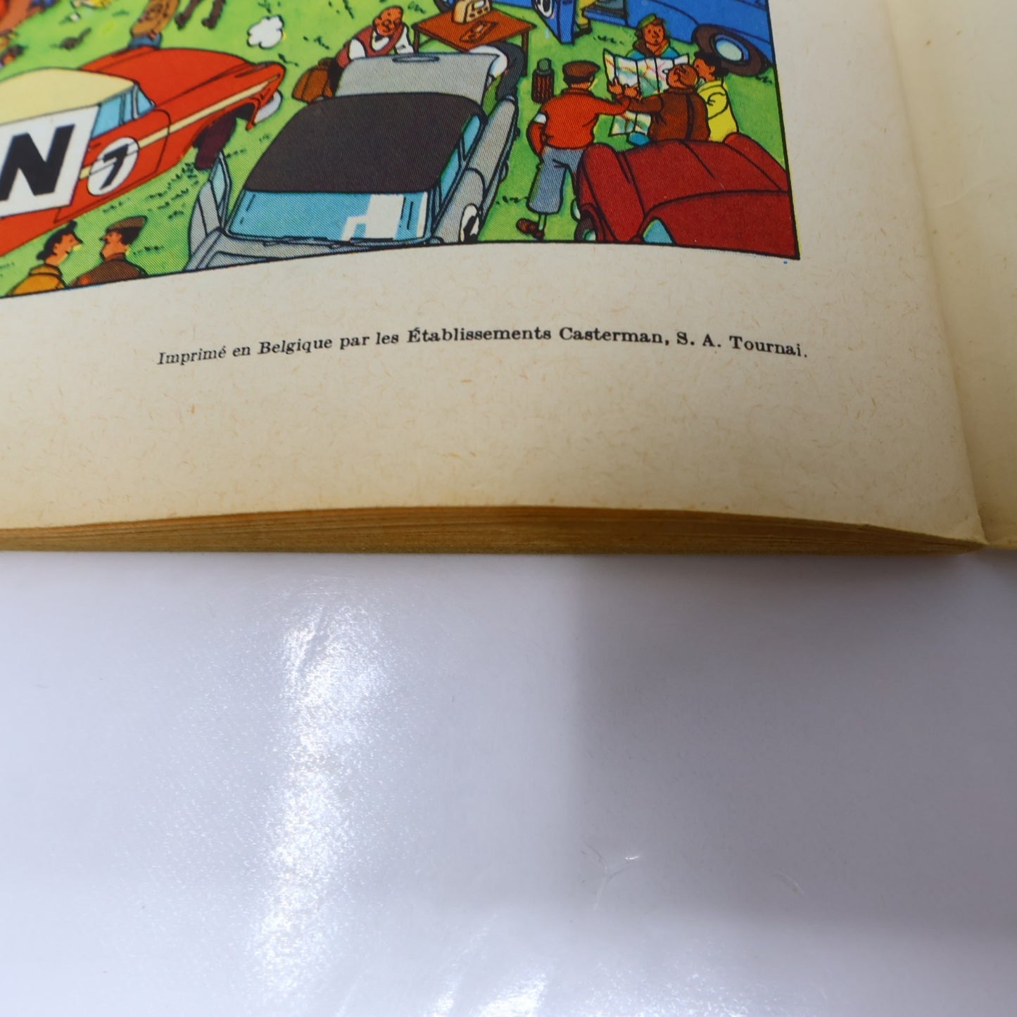 Tintin Coke en Stock Hergé Casterman 1958 B24 EO 19' Belge Couverture Manquante