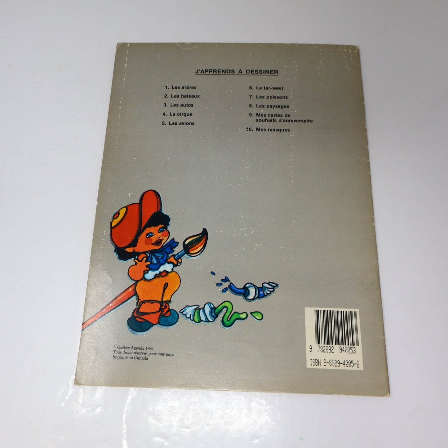J'Apprends à Dessiner Lot 7 Livres à Colorier Québec Agenda Poissons/Espace 1984