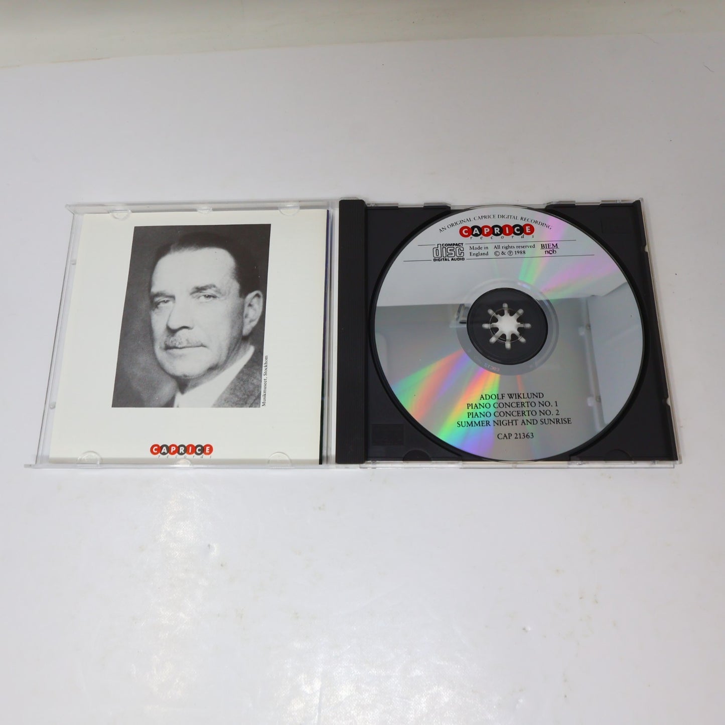 Adolf Wiklund CD Piano Concertos #1-2/Summer Night and Sunrise Panula/Westerberg