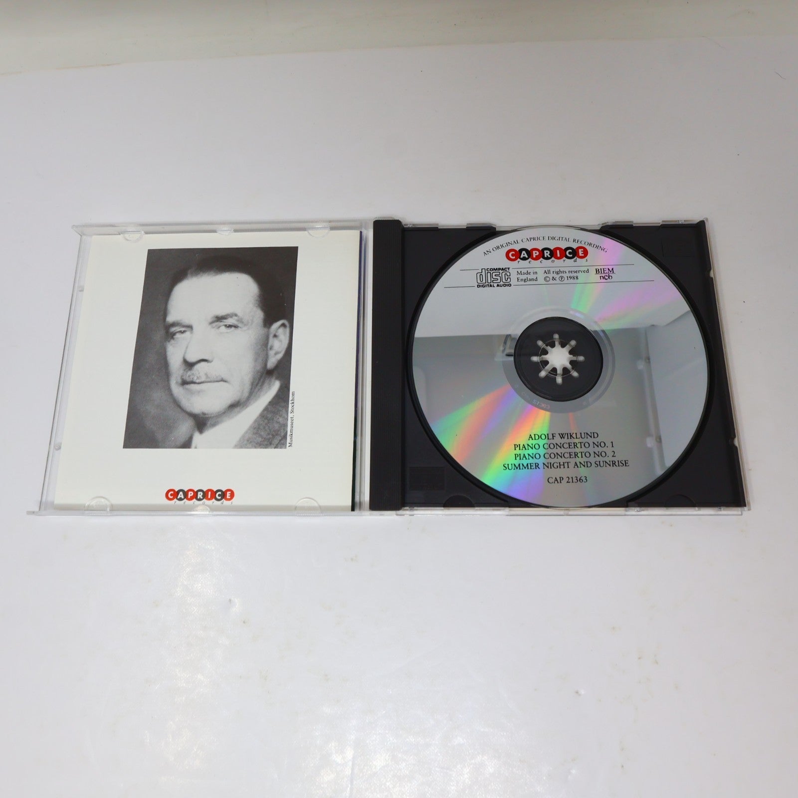 Adolf Wiklund CD Piano Concertos #1-2/Summer Night and Sunrise Panula/Westerberg