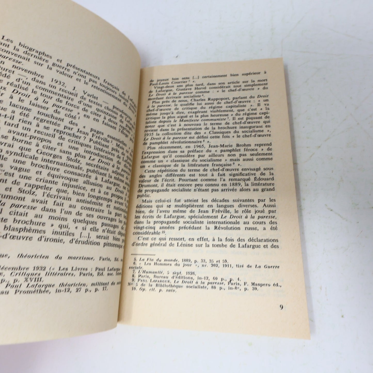 1978 Le Droit à la Paresse Paul Lafargue/Maurice Dommanget Maspero Philosophie
