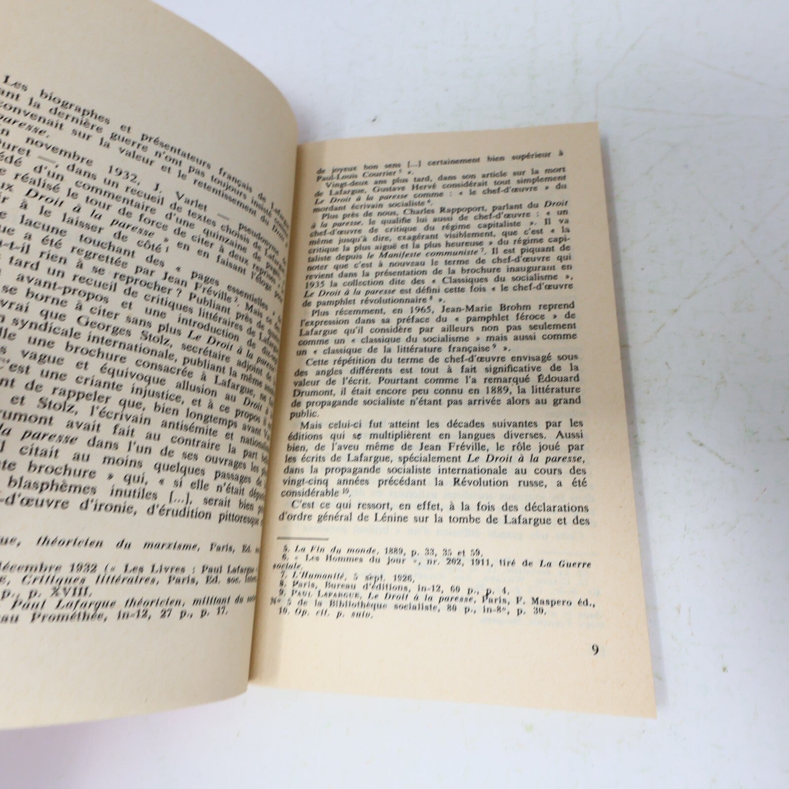 1978 Le Droit à la Paresse Paul Lafargue/Maurice Dommanget Maspero Philosophie