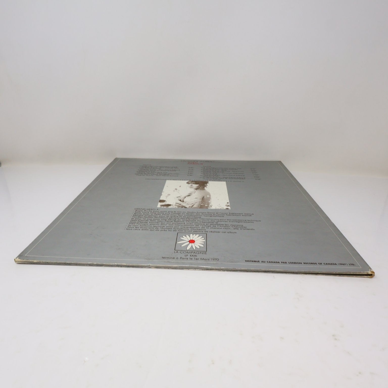Hugues Aufray Avec Amour LP Record 1970 La Compagnie French Folk 33RPM LP 1006