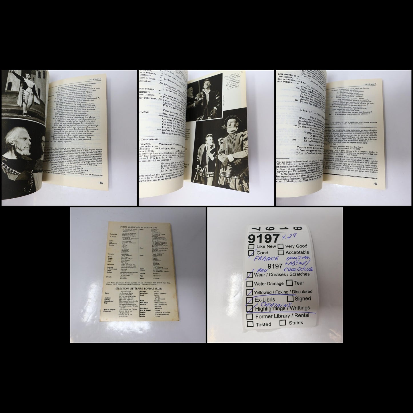 Les Petits Classiques Bordas Lot 29 Livres Littérature Théâtre Phèdre/Cid/Avare