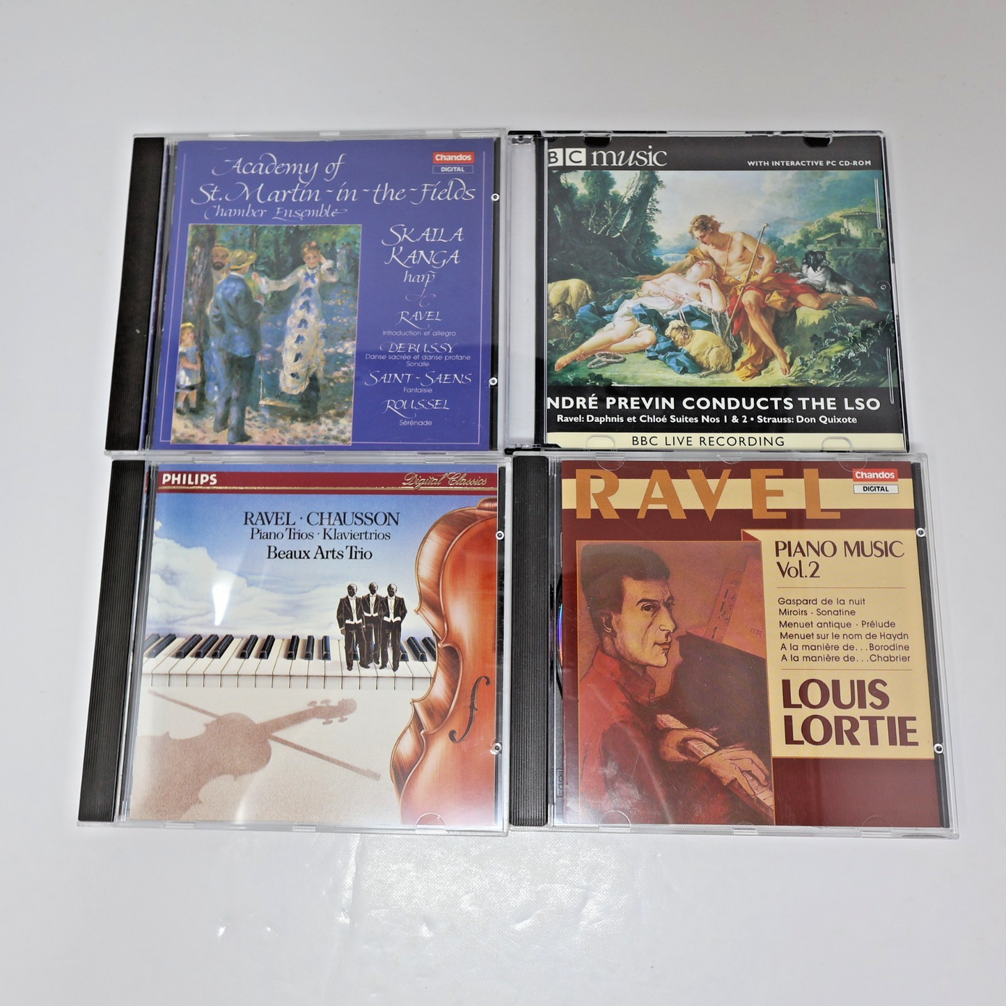 Ravel 6 CD Lot Louis Lortie/Charles Dutoit/André Prévin Piano Music #1-2/Bolero