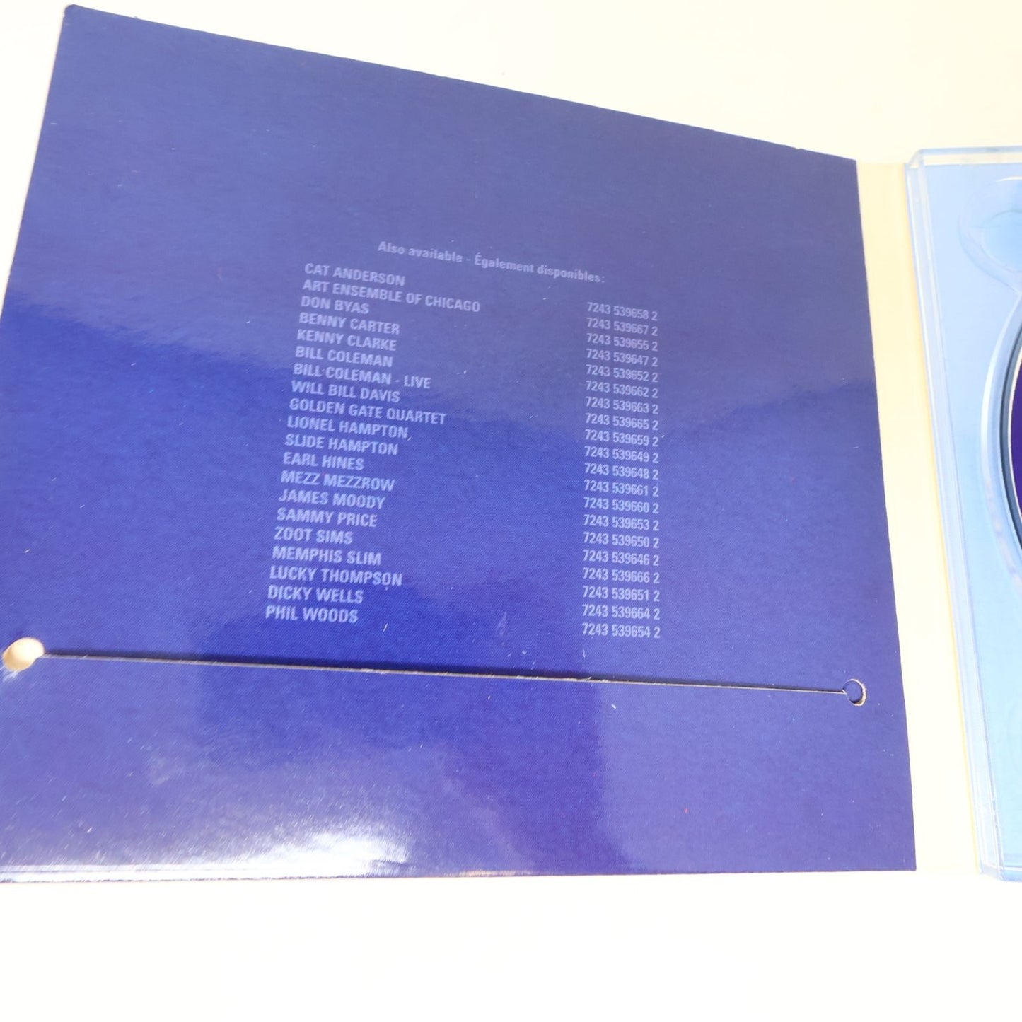 Benny Carter Americans Swinging In Paris CD 2002 Jazz EMI France