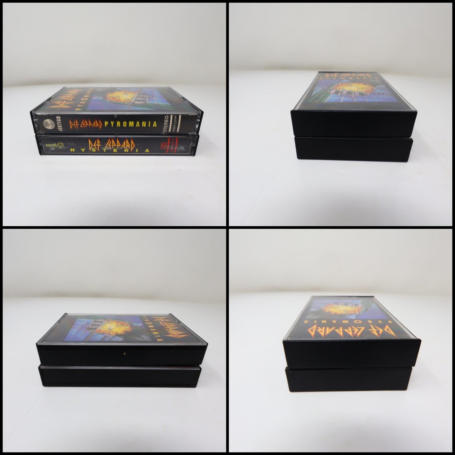 Def Leppard 2 Cassettes Lot Hysteria/Pyromania Vertigo 80s Pour Some Sugar On Me