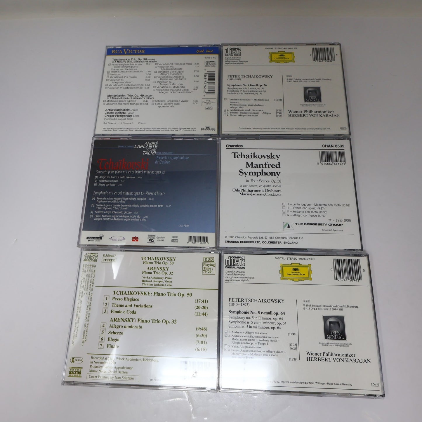 Tchaikovsky 13 CD Lot Sir Georg Solti/Charles Dutoit/Kyung Wha Chung/Jansons