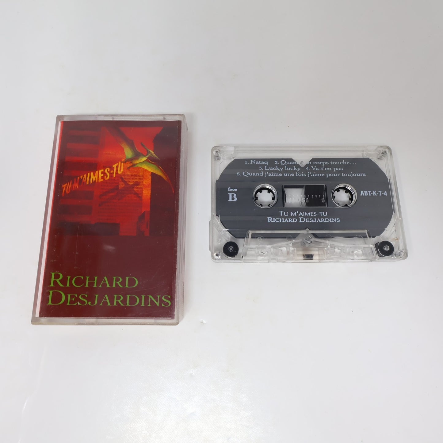 Richard Desjardins Lot 2 Cassettes Les Derniers Humains/Tu M'Aimes-Tu Québécois