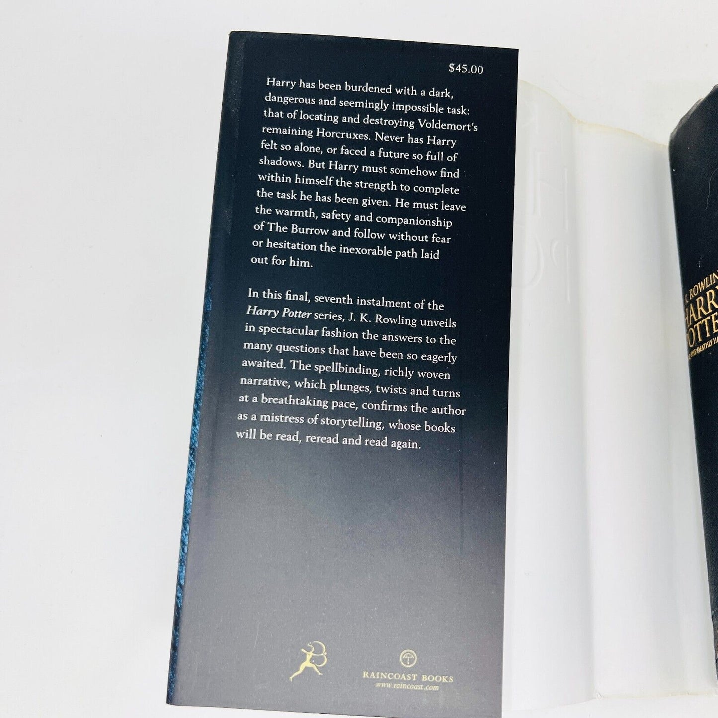 Harry Potter and the Deathly Hallows JK. Rowling Raincoast Black Cover 1st Print