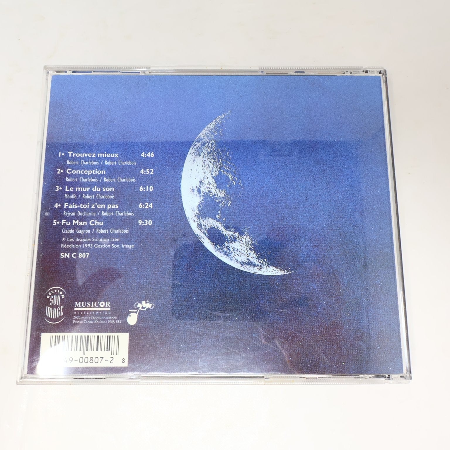 Robert Charlebois Fu Man Chu CD 1993 Reissue Québécois Rock Musicor/Son Image