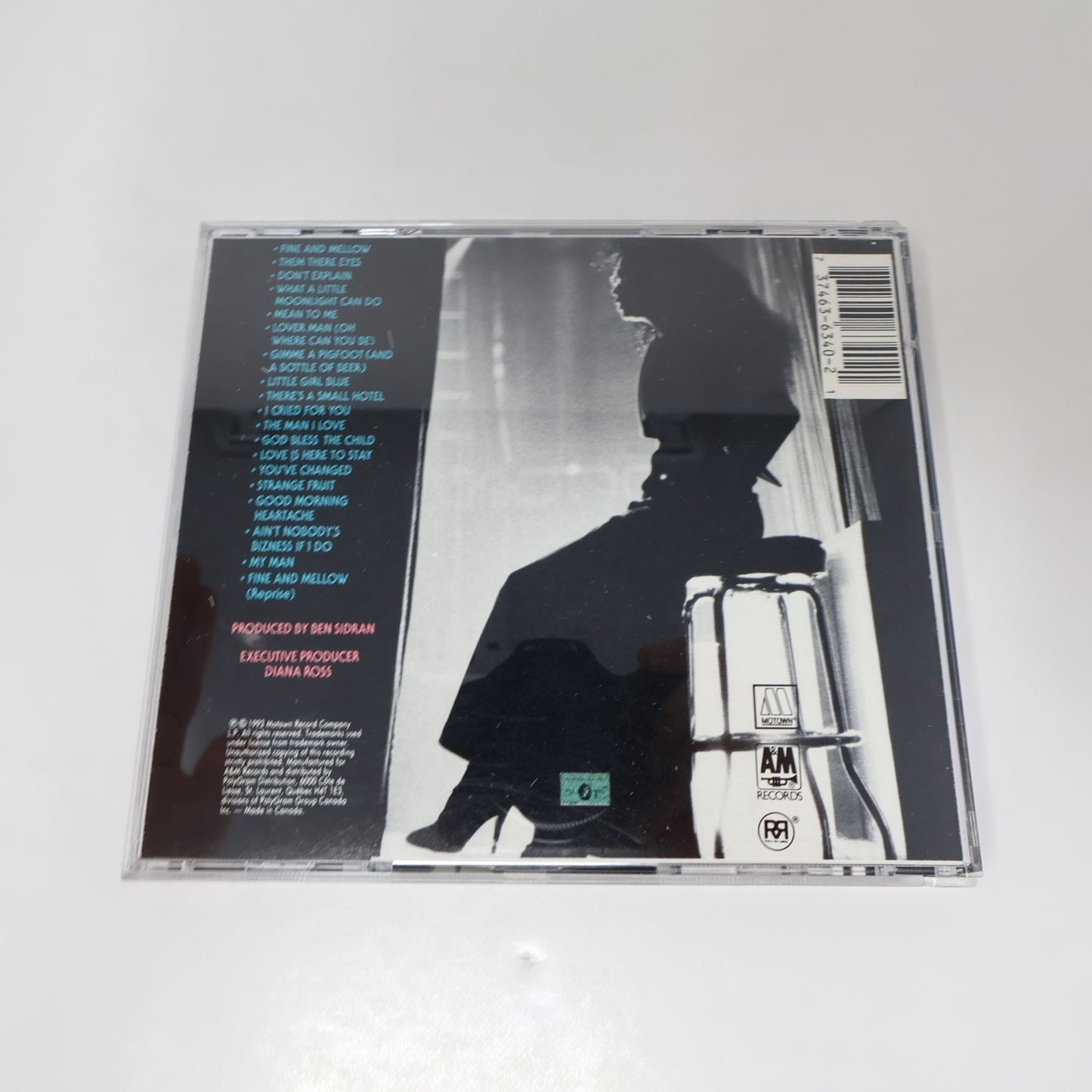 Diana Ross Live Stolen Moments The Lady Sings... Jazz And Blues CD Motown 1993