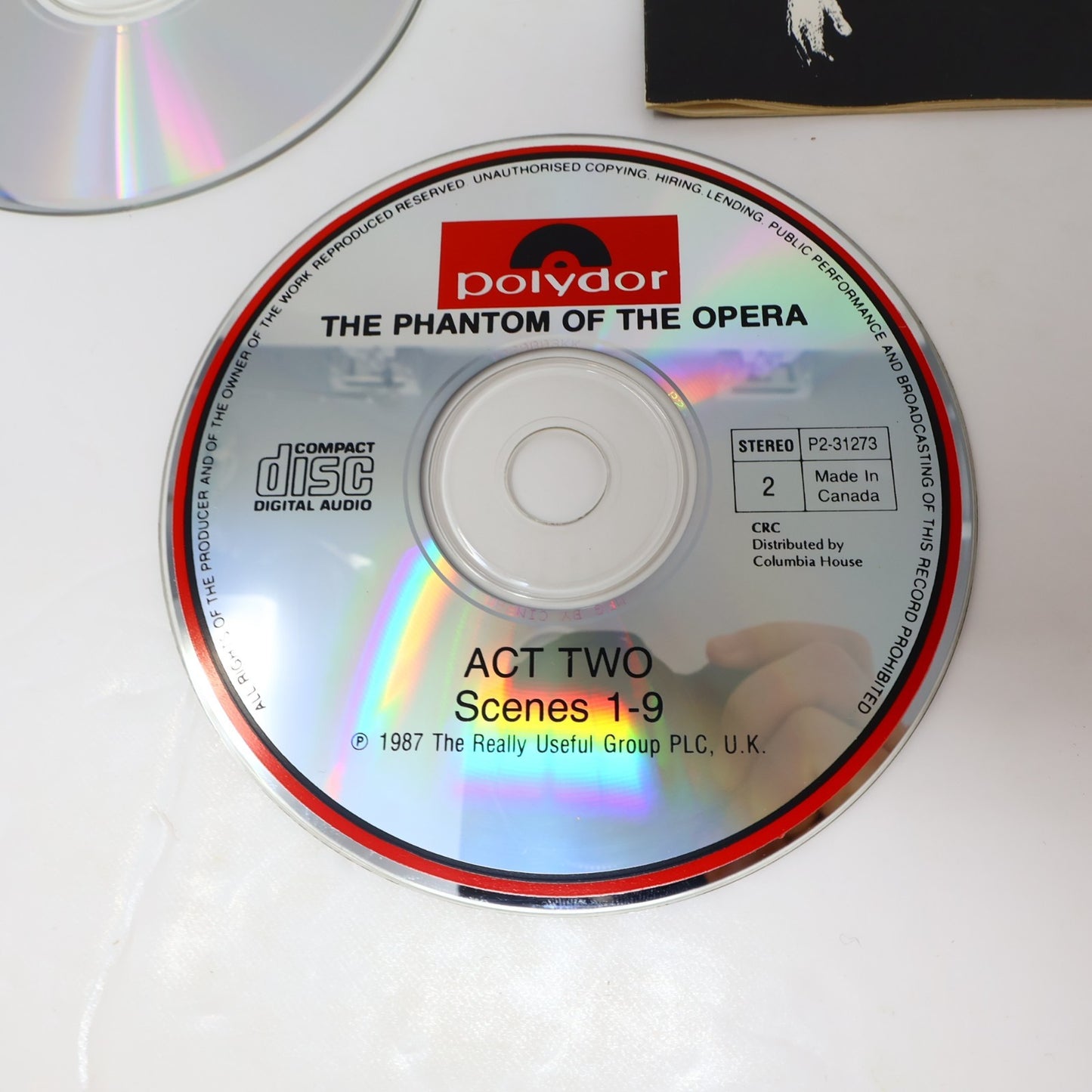 The Phantom of the Opera CD Andrew Lloyd Webber/Sarah Brightman/Michael Crawford