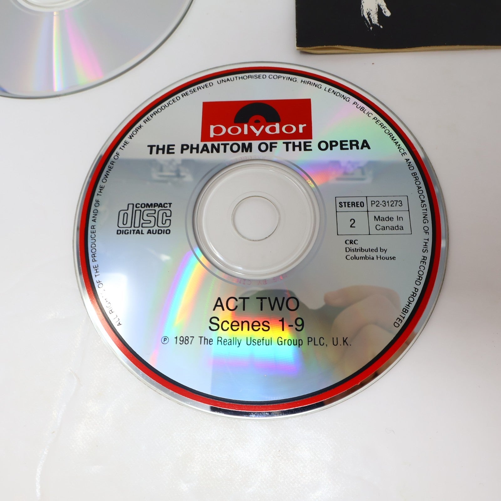 The Phantom of the Opera CD Andrew Lloyd Webber/Sarah Brightman/Michael Crawford