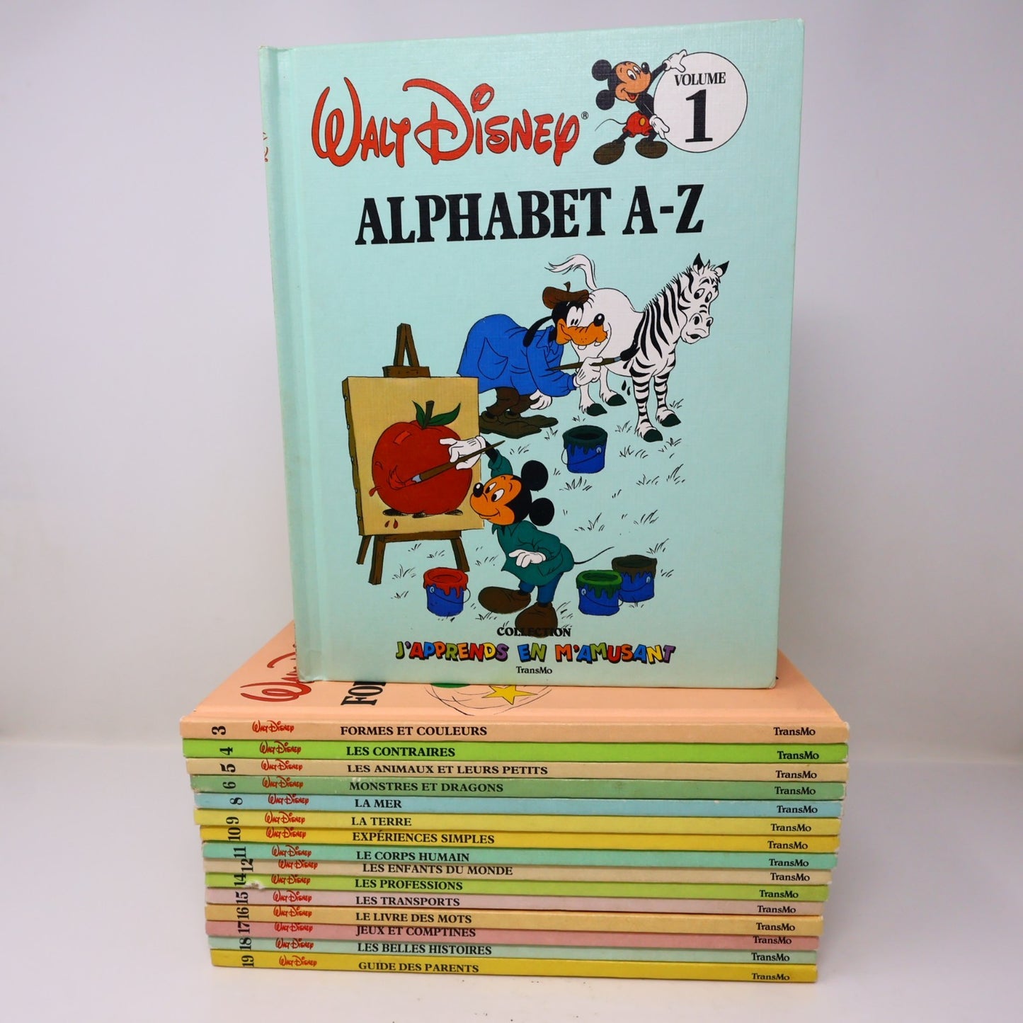 J'Apprends en M'Amusant #1 3-6 8-12 14-19 Lot 16 Livres Transmo Disney Enfants