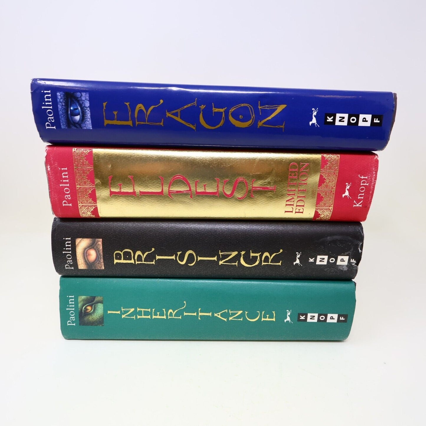 Eragon Inheritance #1-4 Lot 4 Books Christopher Paolini Knopf Hardcover 2000s HC
