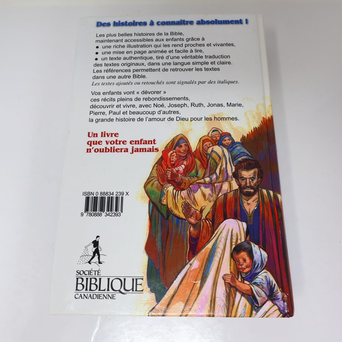 La Bible pour Enfants Société Biblique Française 2000 HC French Religion Livre