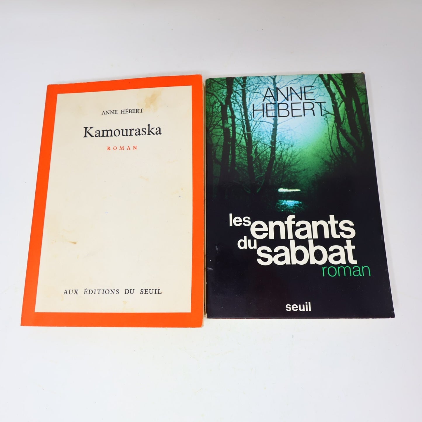 Anne Hébert Lot 2 Livres Kamouraska/Les Enfants du Sabbat Littérature Québécoise