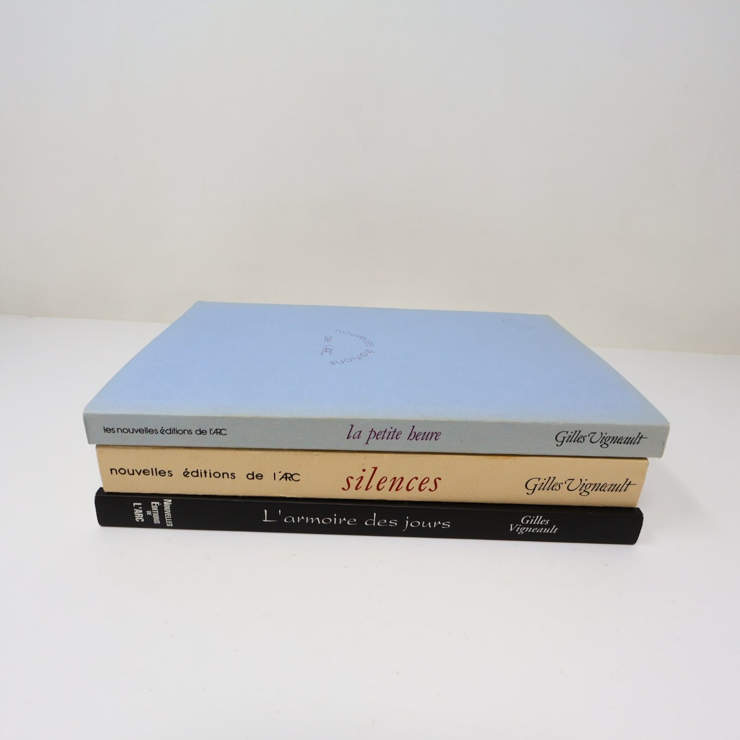 Gilles Vigneault Lot 3 Livres La Petite Heure/Silences/L'Armoire des Jours PB