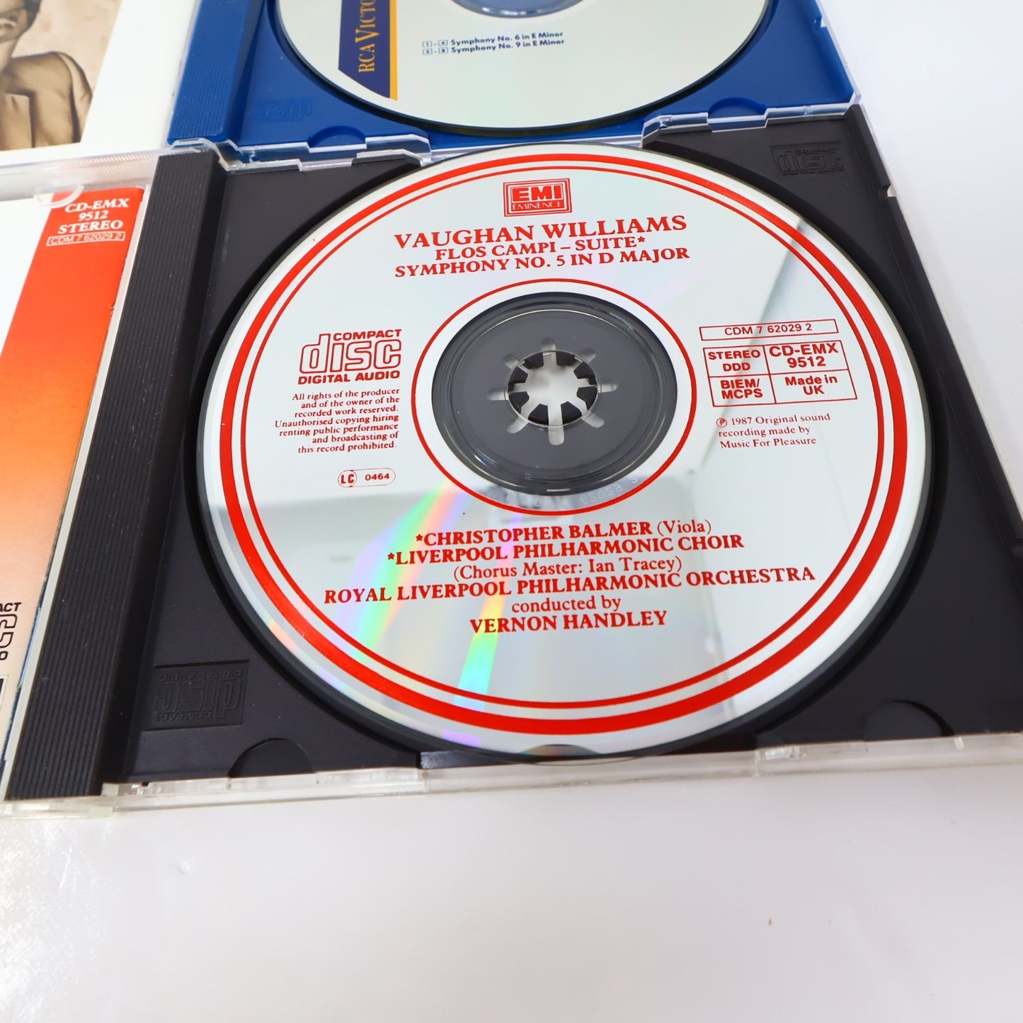 Ralph Vaughan Williams 7 CDs Lot Symphony #4-5-6 8-9/Sinfonia Antartica