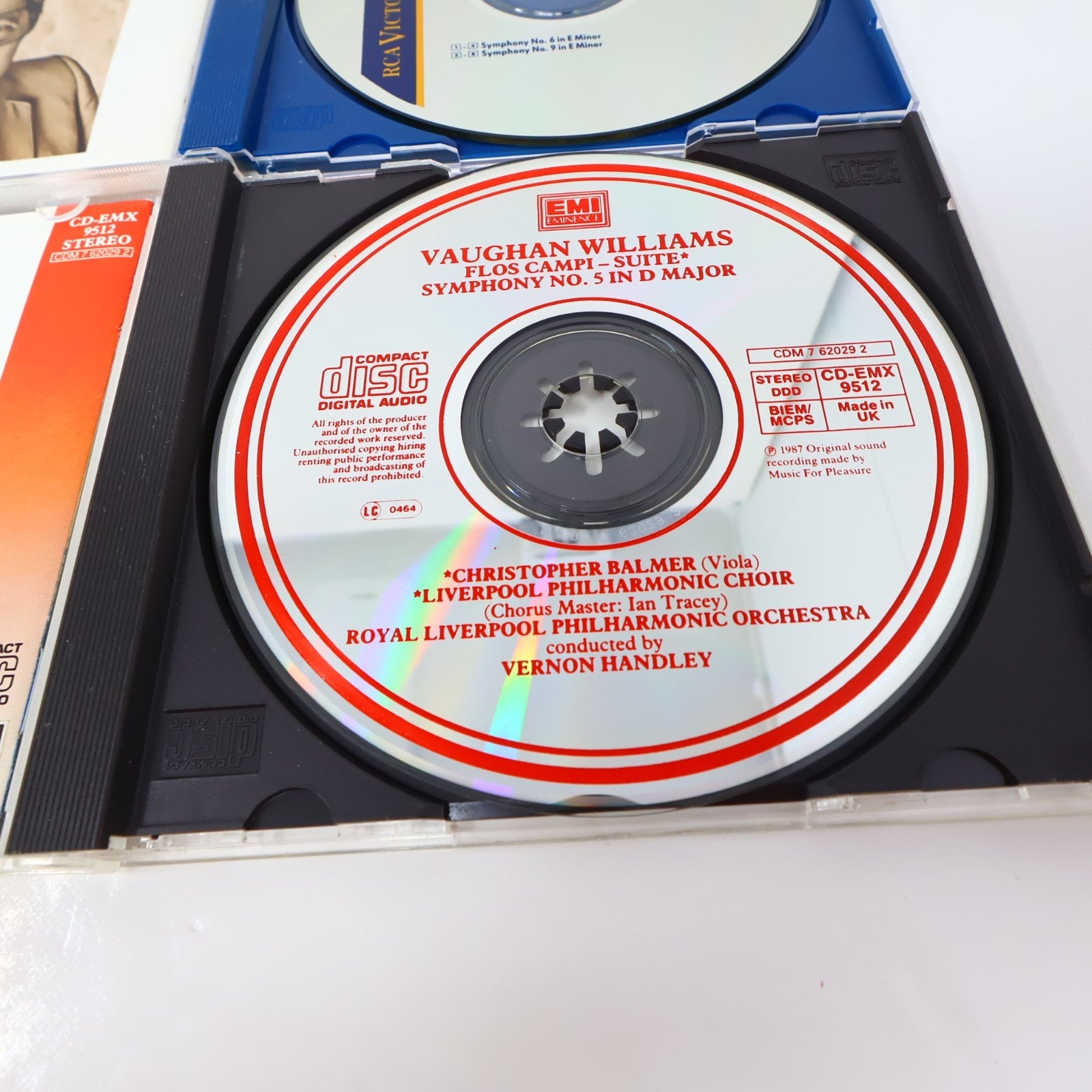 Ralph Vaughan Williams 7 CDs Lot Symphony #4-5-6 8-9/Sinfonia Antartica