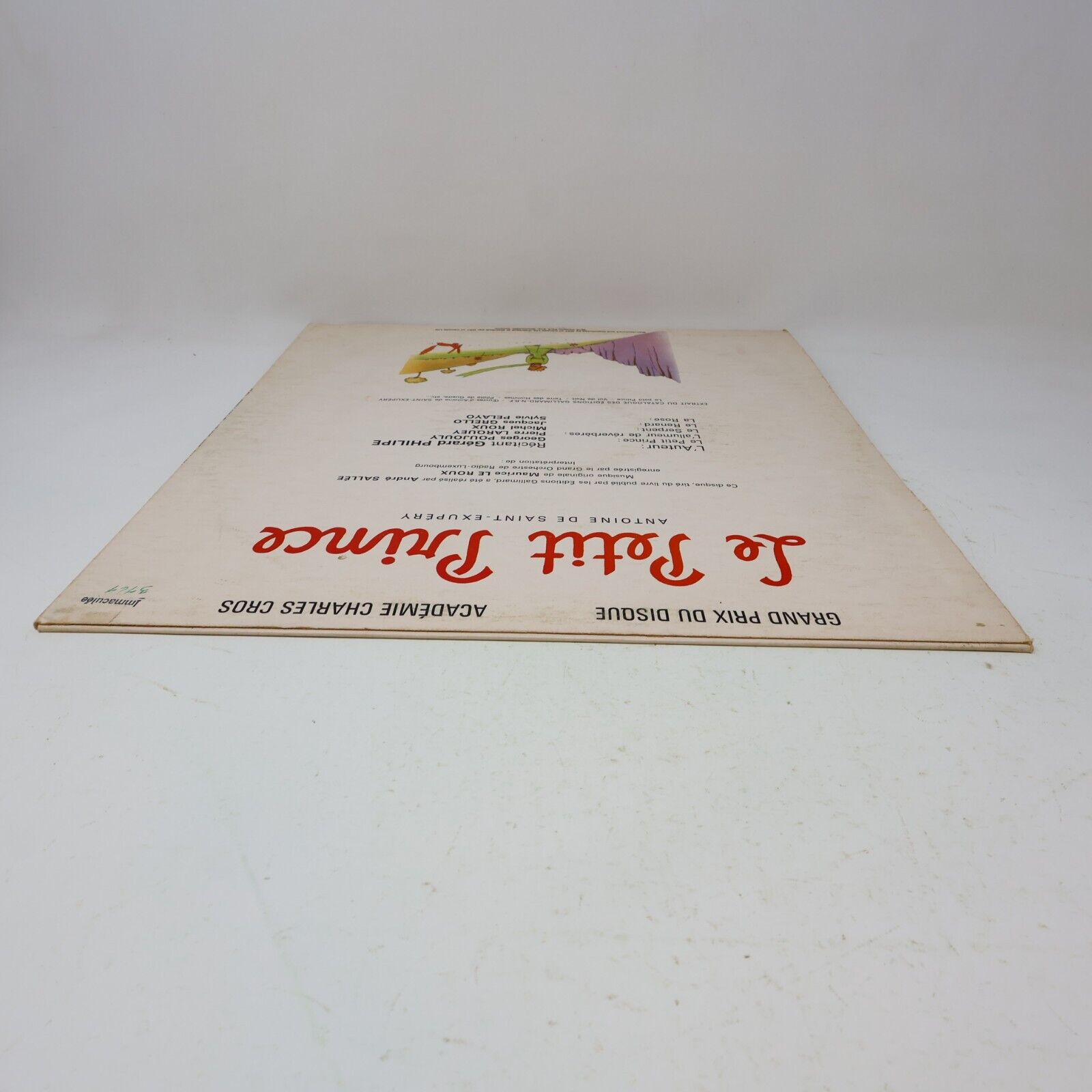 Antoine De Saint-Exupéry Le Petit Prince Disque LP Français Gérard Philipe Vtg