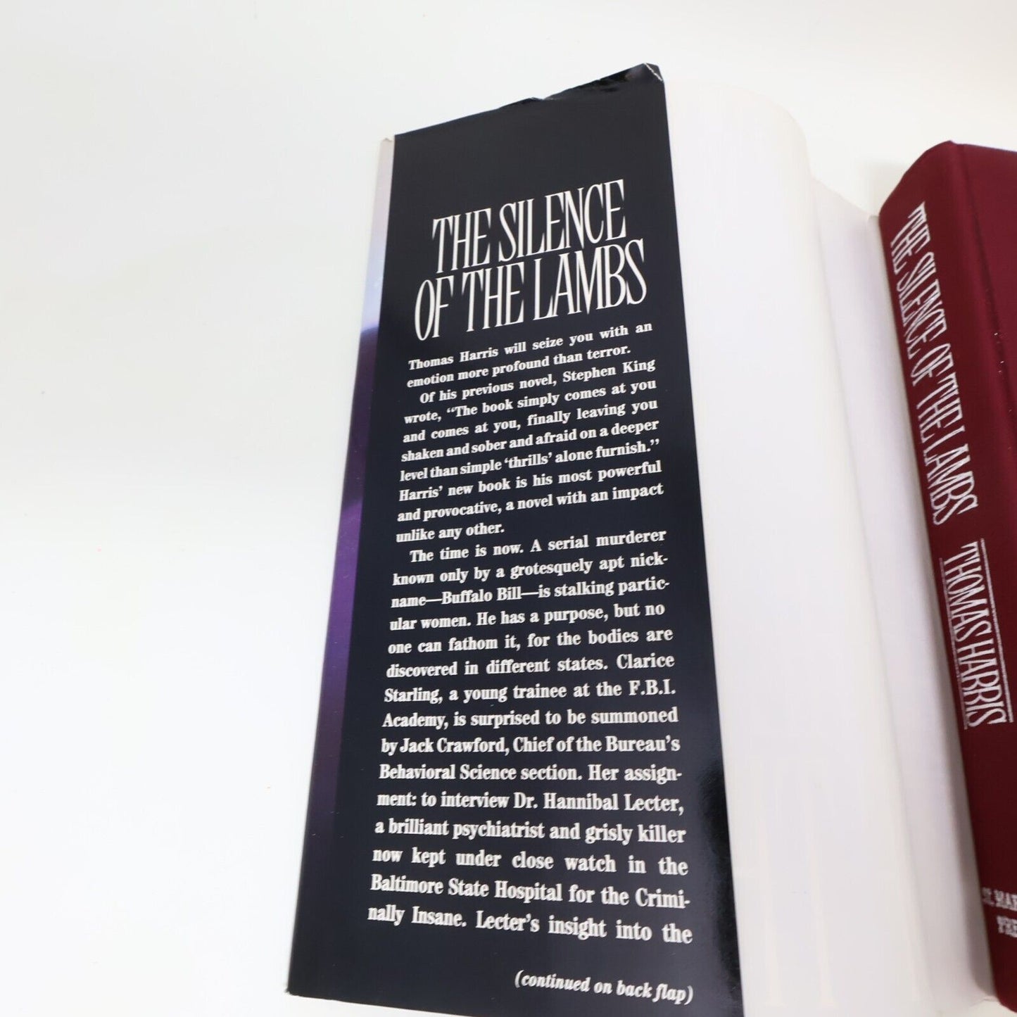 1988 The Silence of the Lambs Thomas Harris 1st Edition Book Club Edition HC 80s