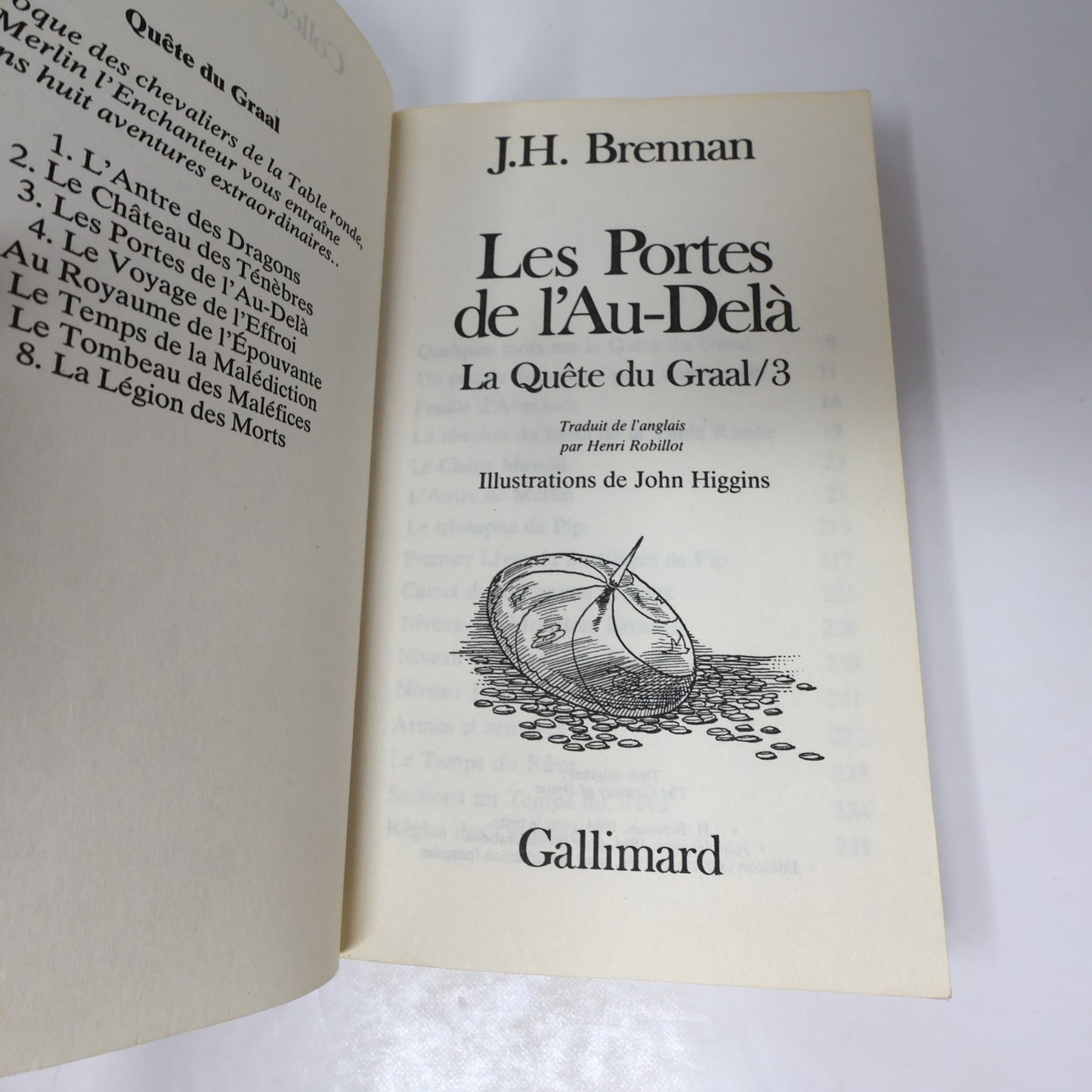 La Quête du Graal #1-3 LDVELH Lot 3 Livres J.H. Brennan Le Château des Ténèbres