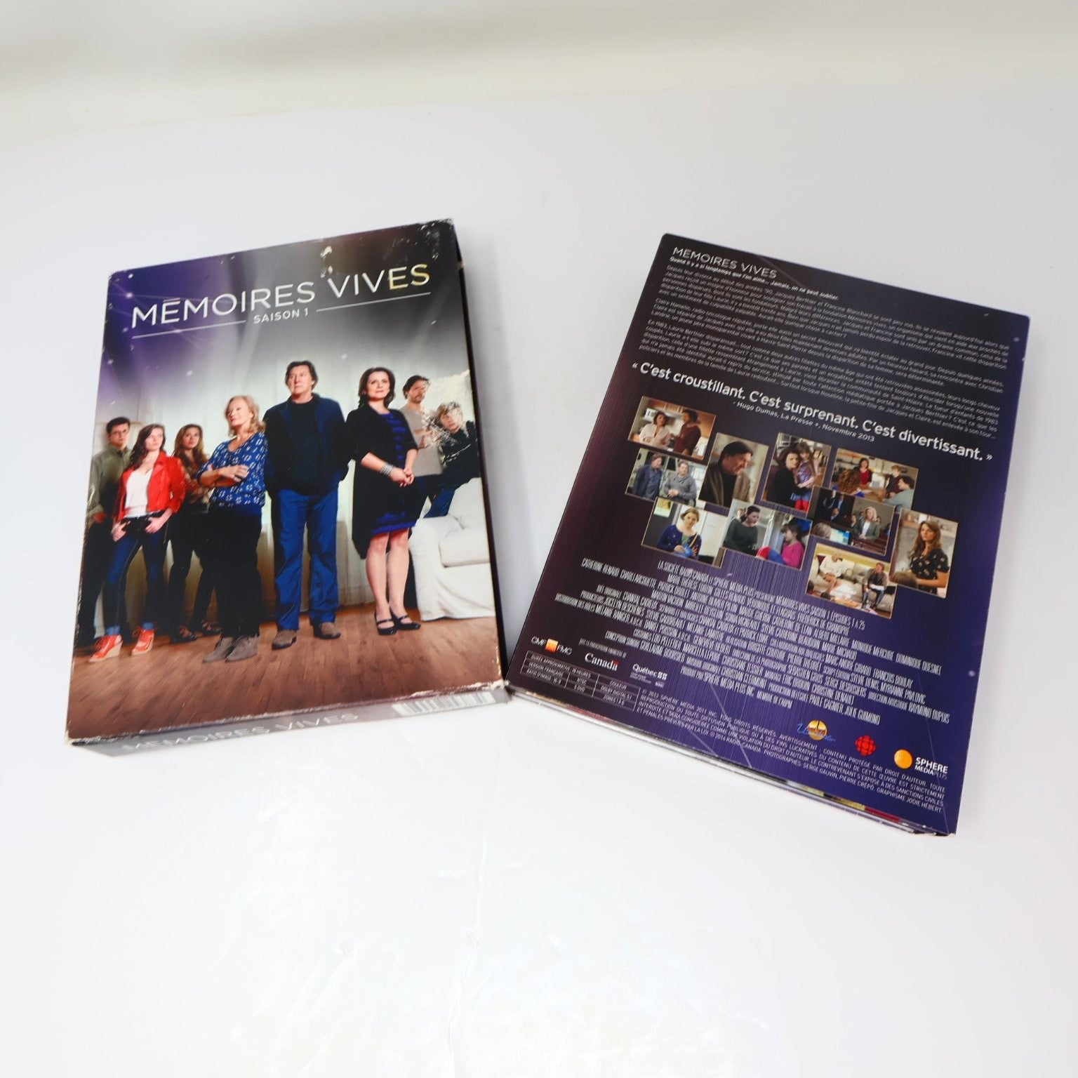 Mémoires Vives Saison 1 DVD 2013 Québec Drame Marie-Thérèse Fortin/Gilles Renaud
