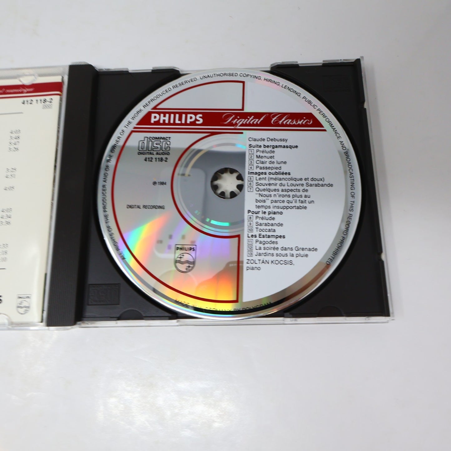 Debussy Zoltán Kocsis CD Suite Bergamasque/Pour Le Piano/Estampes/Images Oubliée