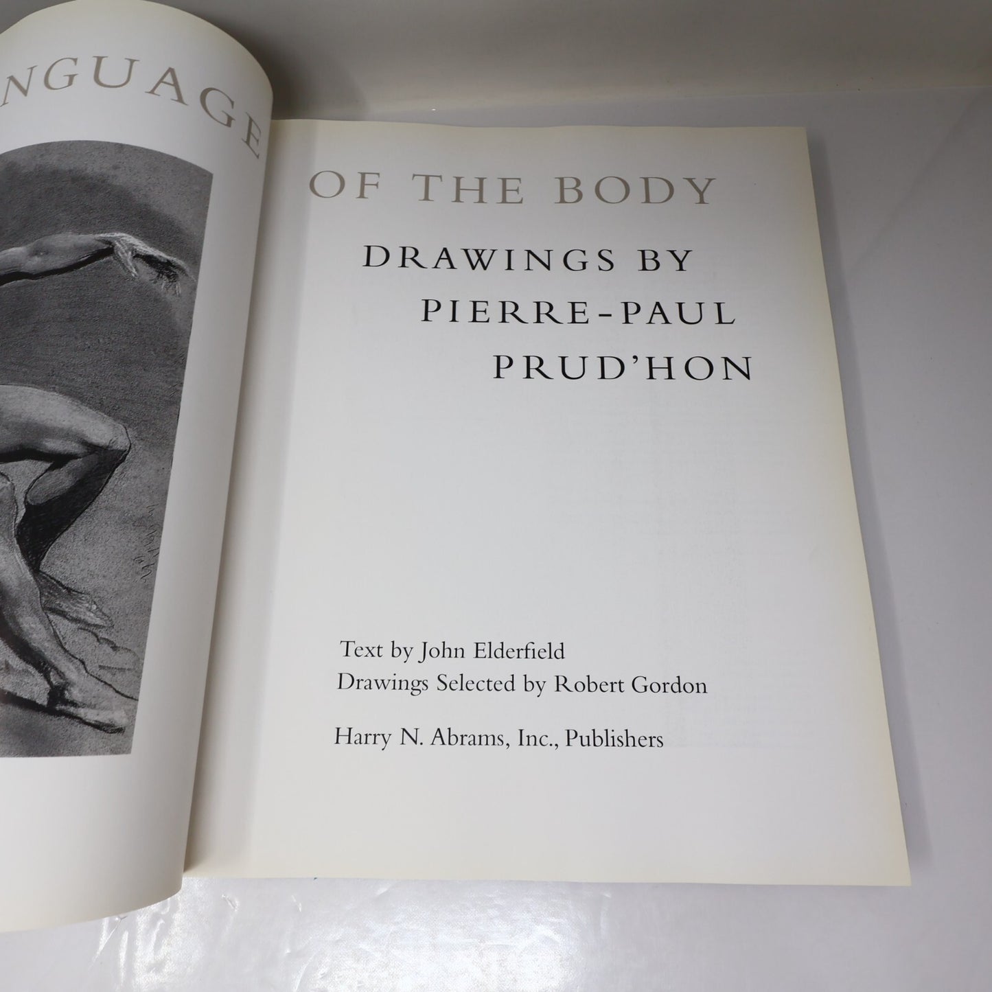 Language of the Body Drawings By Pierre-Paul Prud'Hon John Elderfield 1996 HC DJ