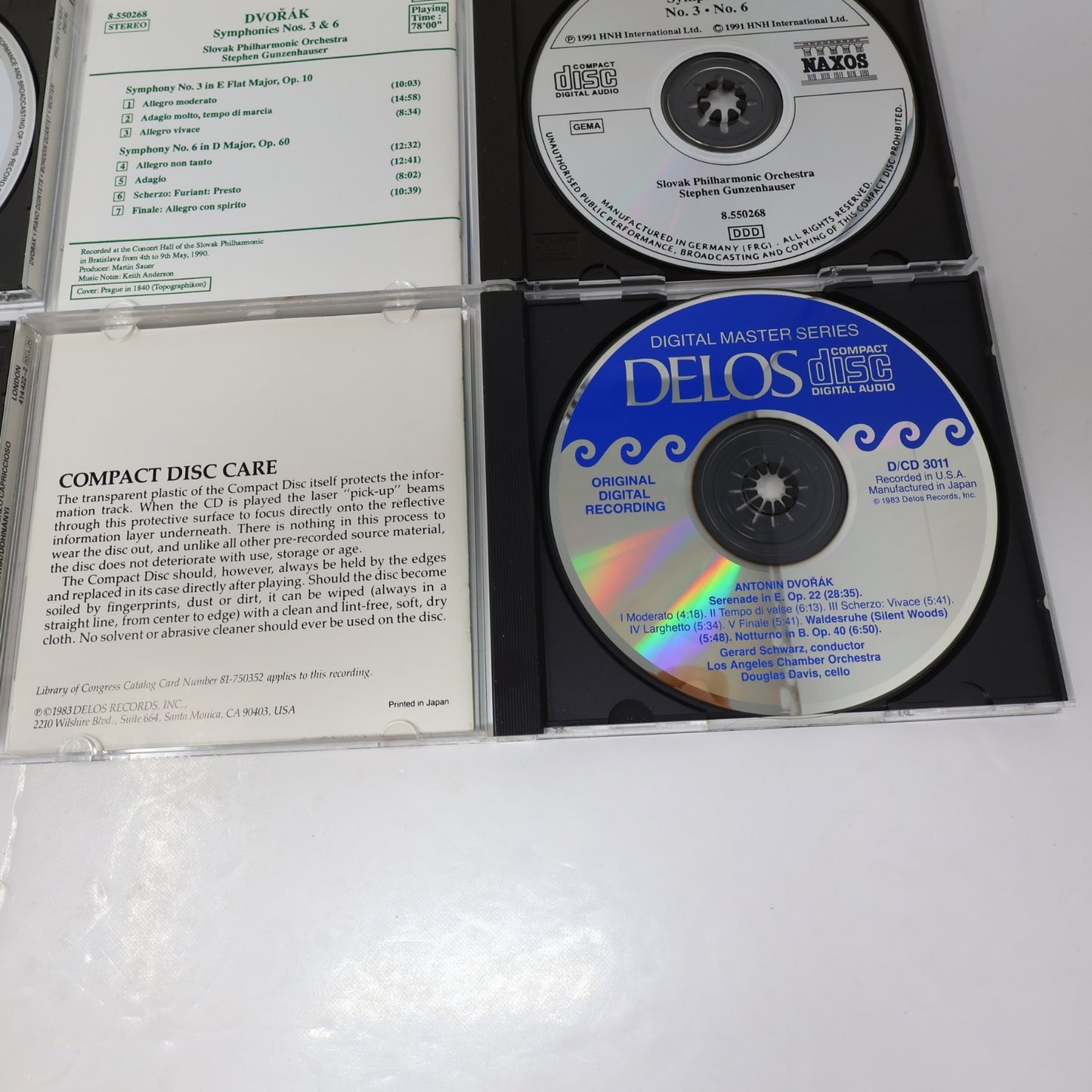 Dvorak 10 CD Lot Piano Quintets/Symphonies 3 6 8/Serenade/Waldesruhe/Overtures