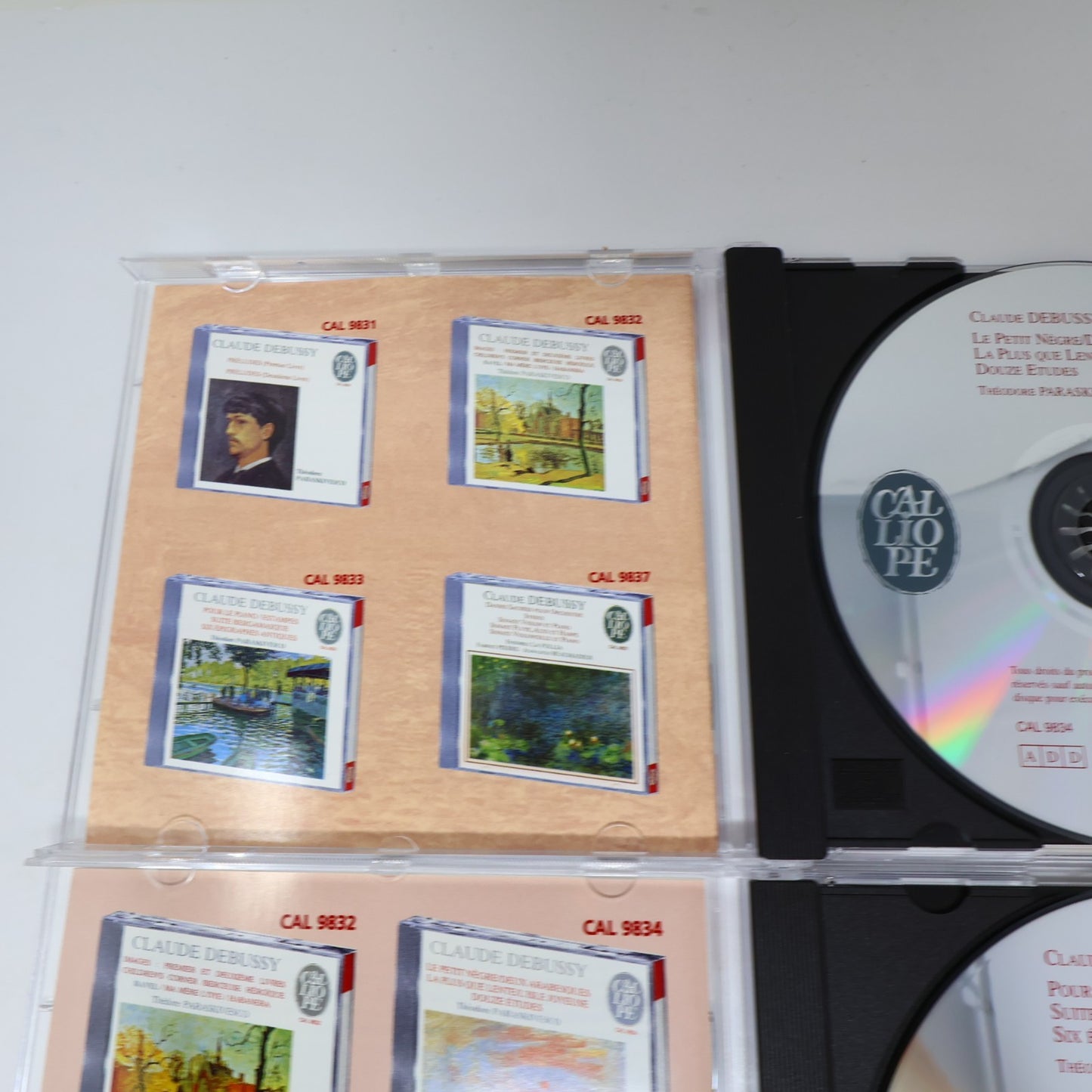 Claude Debussy L'Oeuvre de Piano Coffret 4 CD Calliope 2002 CAL 3831.4 Classique