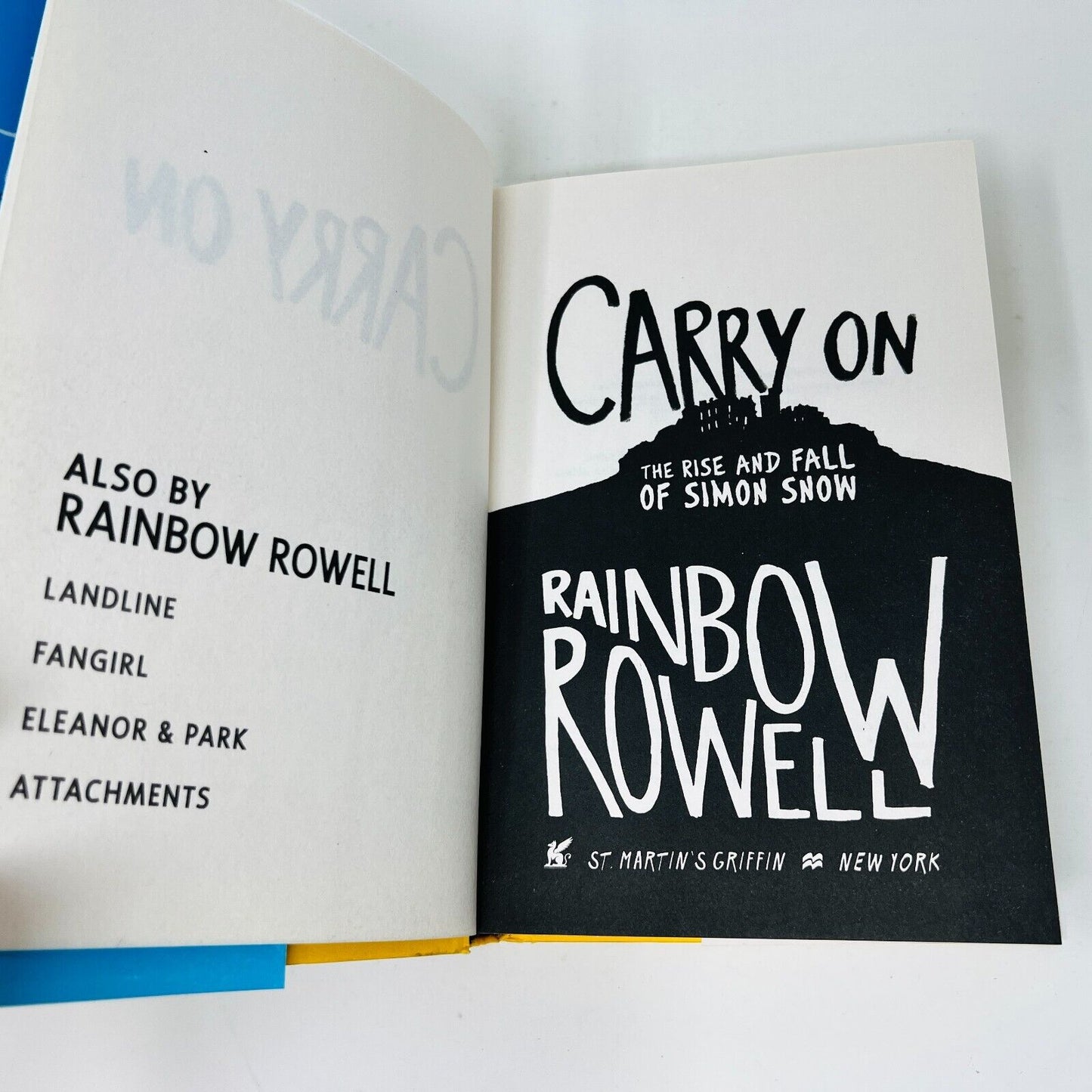 2015 Carry On by Rainbow Rowell Signed First Edition/Print Hardcover Dust Jacket