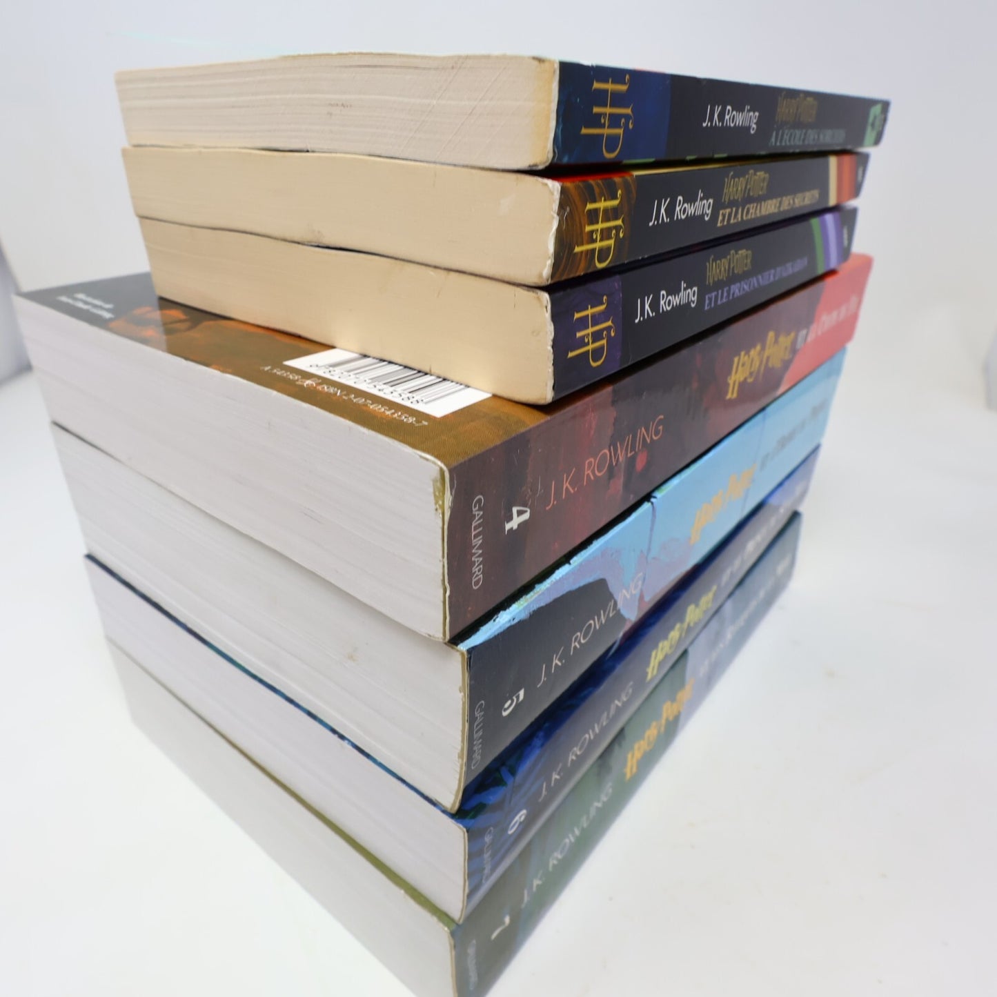 Harry Potter #1-7 Folio Junior Lot 7 Livres J. K. Rowling Gallimard Complète PB