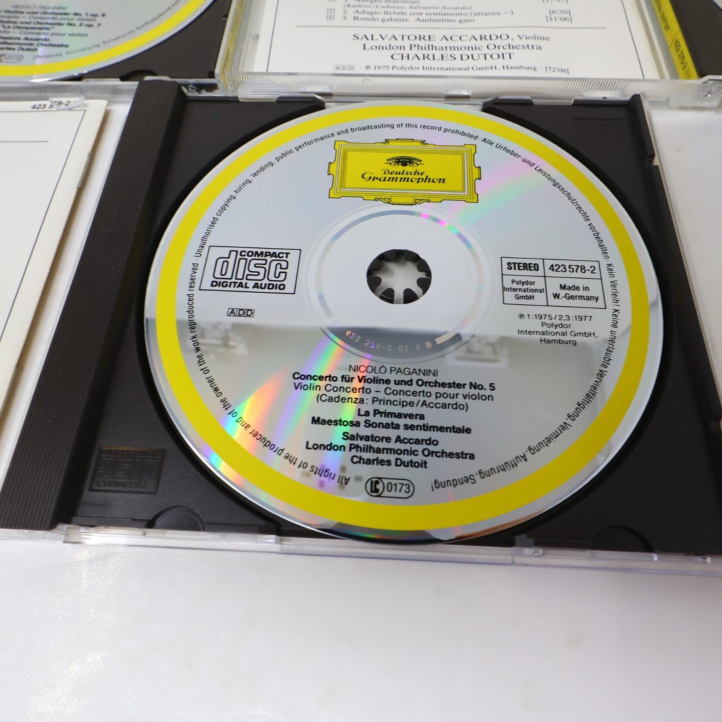 Niccolo Paganini 6 CDs Lot Violin Concerto #1-5/Tre Gran Quartetti Op. 4 80s