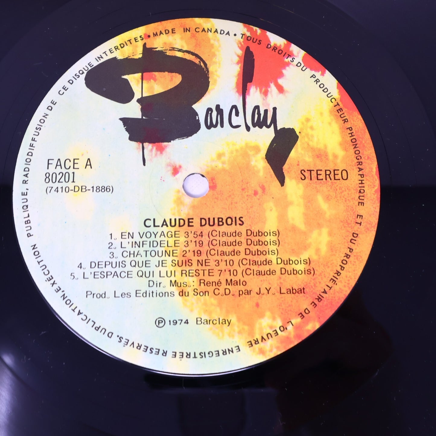 Claude Dubois Lot 3 Disques LP Record Touchez du Bois/Éponyme Québécois 1970s