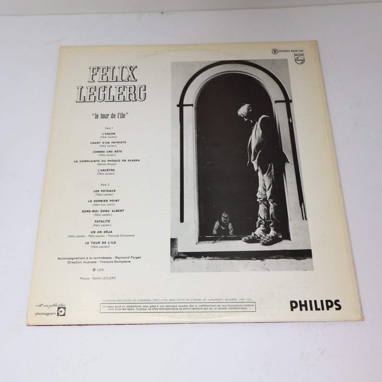 Félix Leclerc Lot 4 Disques Mon Fils/Chansons Dans La Mémoire Longtemps Record