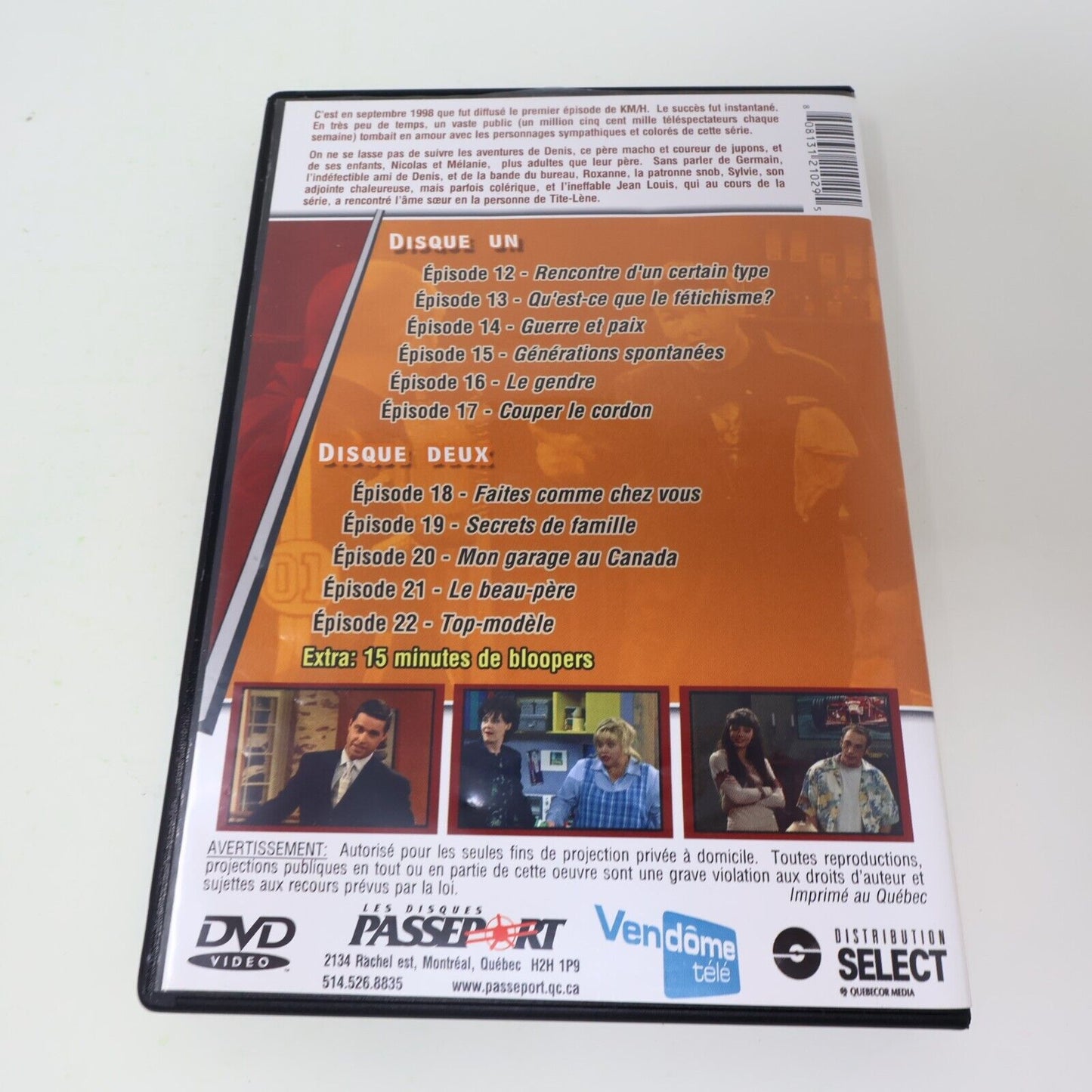 DVD Km/h Saison 2 DVD Testé NTSC Français Gildor Roy Michel Barrette Québécois