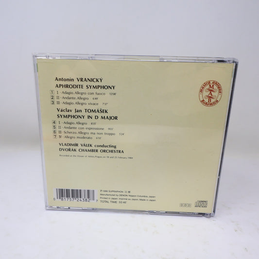 Antonín Vranický/Václav Jan Tomášek Aphrodite Symphony/Symphony in D Major CD